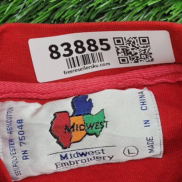 Nebraska-Cornhuskers Sweatshirt Women L 24x24 Baggy Crop Boxy - Picture 9 of 16